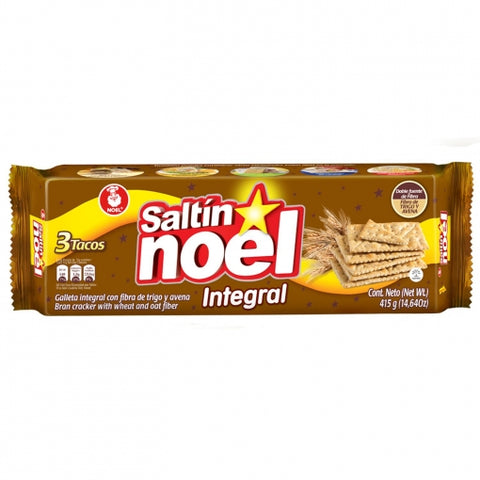 Wheat Soda Saltin Crackers Noel (415g) / Galletas Saltin Integrales No