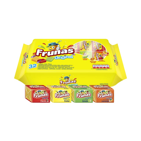 Frunas original - Soft fruit flavored caramel - Box of 32