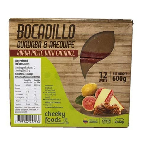 Bocadillo Combinado Guava Paste with Milk Caramel Pack of 12 (600g)