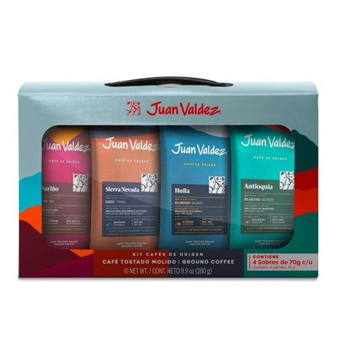 Origin Ground Colombian Coffee Juan Valdez Kit of 4 Sachets (280g)